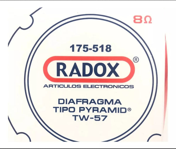 DIAFRAGMA DE TITANIO T/PYRAMID TW57 8OHM 175-518