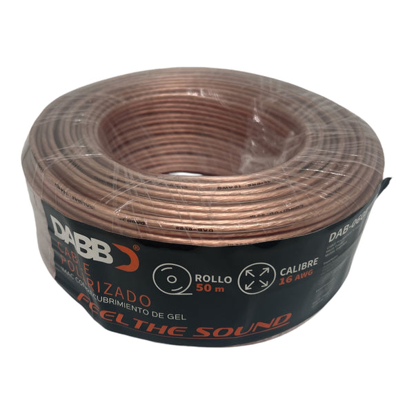 CABLE POLARIZADO 22AWG 100MTS DAB-0602