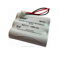 BATERIA TELEFONICA RECARGABLE NI-CD 3.6V 1200MAH  660-631