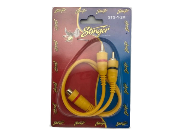 EXTENSION "Y" 1 JACK RCA A 2 PLUG RCA  STG-Y-2M