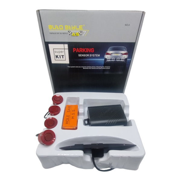 SENSOR DE REVERSA PARA AUTO MARCA STYLE COLOR VINO